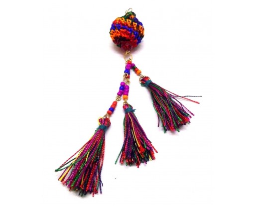 Tassel Earrings Jewelry Hook Drop Long Dangle Chic Boho Ethnic Crochet LGBT AE69